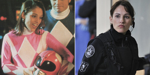 jamtastik:  deezyville:  buzzfeed:  The original Power Rangers: Then & Now    the yellow ranger, doe…. hey, boo.