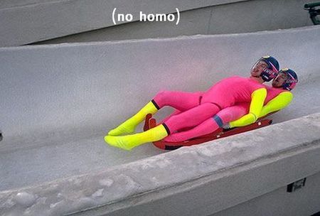 chuckhistory:  This is terrible! The Ambiguously Gay Duo costumes aren’t hot pink…