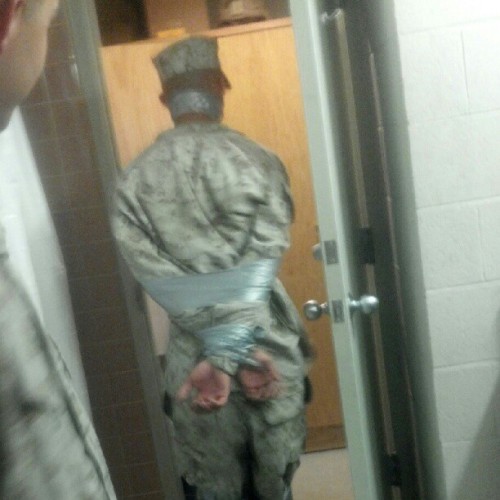 allgaggedupreloaded:  fooling around  What his Soldiers get up to when the Sgt isn&rsquo;t aroun
