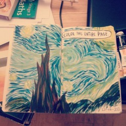 soseriousss:  First wtj pageee done #wreckthisjournal