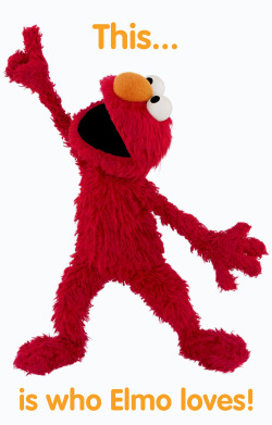 hoothoot:  sesamestreet: Friendship Week continues! Reblog this and Elmo will point to your name, so you can tell the world that Elmo loves you! this is the only good corporate tumblr post ever. i love you too elmo. 