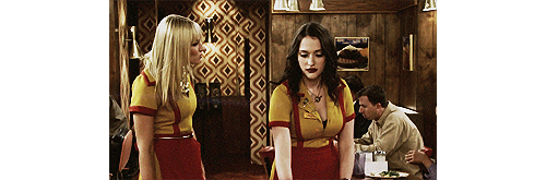 neversayspeaknow:  TV Shows I love wasting time on → 2 Broke Girls  Max: You took money from a homel