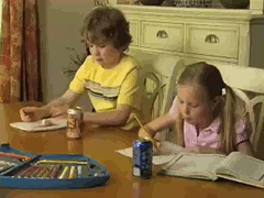 Exagerar weonamente cuando se cae un vaso