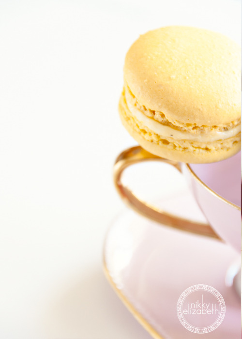 tea and a macaron (by nikky_elizabeth)