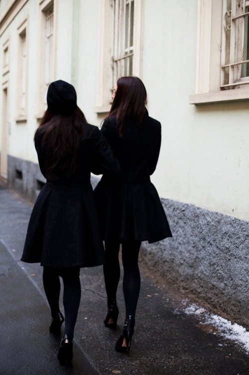 black coat