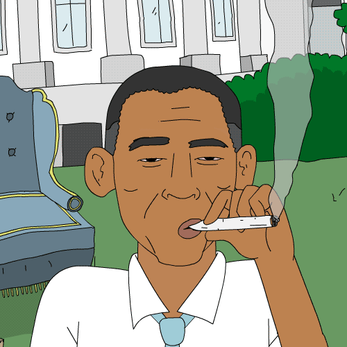 Sean Solomon — Here's a gif of Obama Smoking weed from the short...