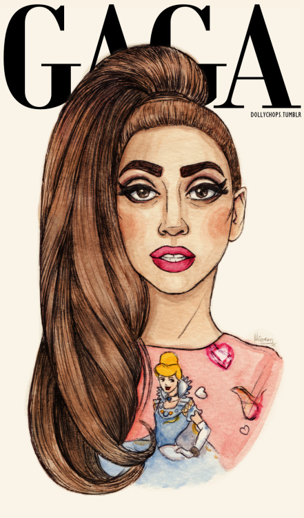 welcometothebtwball:  Lady Gaga by Helen Green.