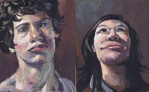 #2-4 of 32 masters and portraits. part of my semester final.references: Titian, Caravaggio, Jack Kir