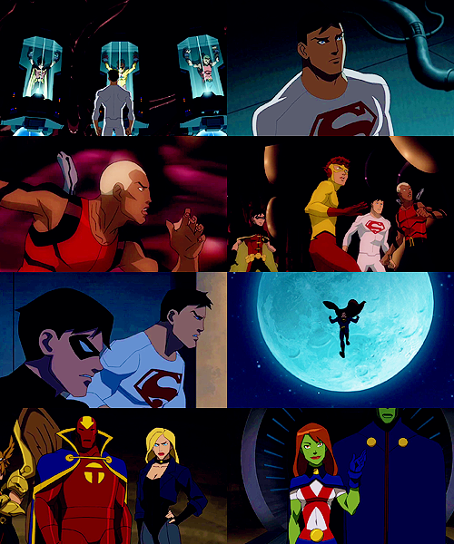 mikaelsonfinns:  young justice: eight caps + fireworks