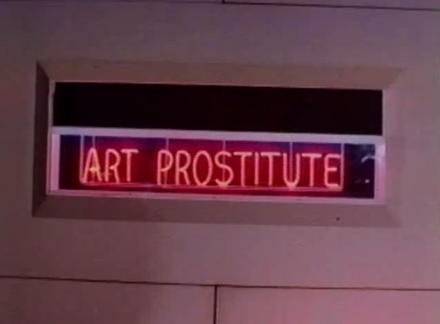 prostituting:  :-) 