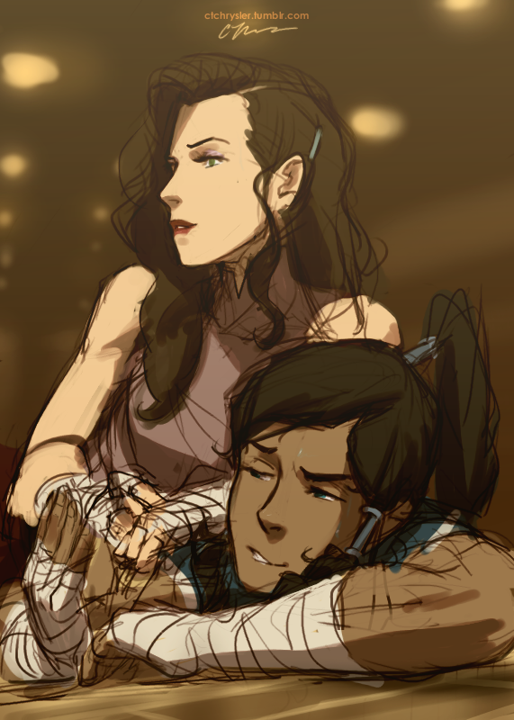 ctchrysler:  Would Asami be better than Korra in a non-bending sparring match?  Good