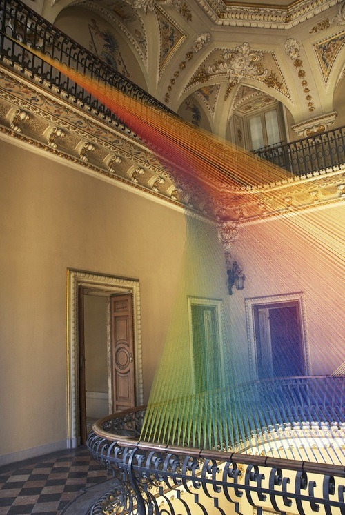 lysmagicsalvation: Gabriel Dawe’s stunning new thread art  Gabriel Dawe created