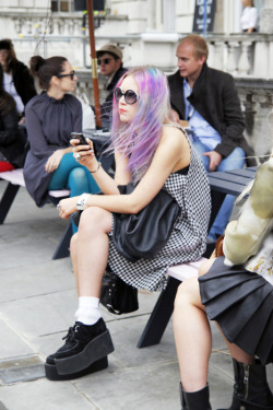 topshop:  We’re still coverting creepers – especially when combined with a baggy cotton dress and a colourful hair dye.