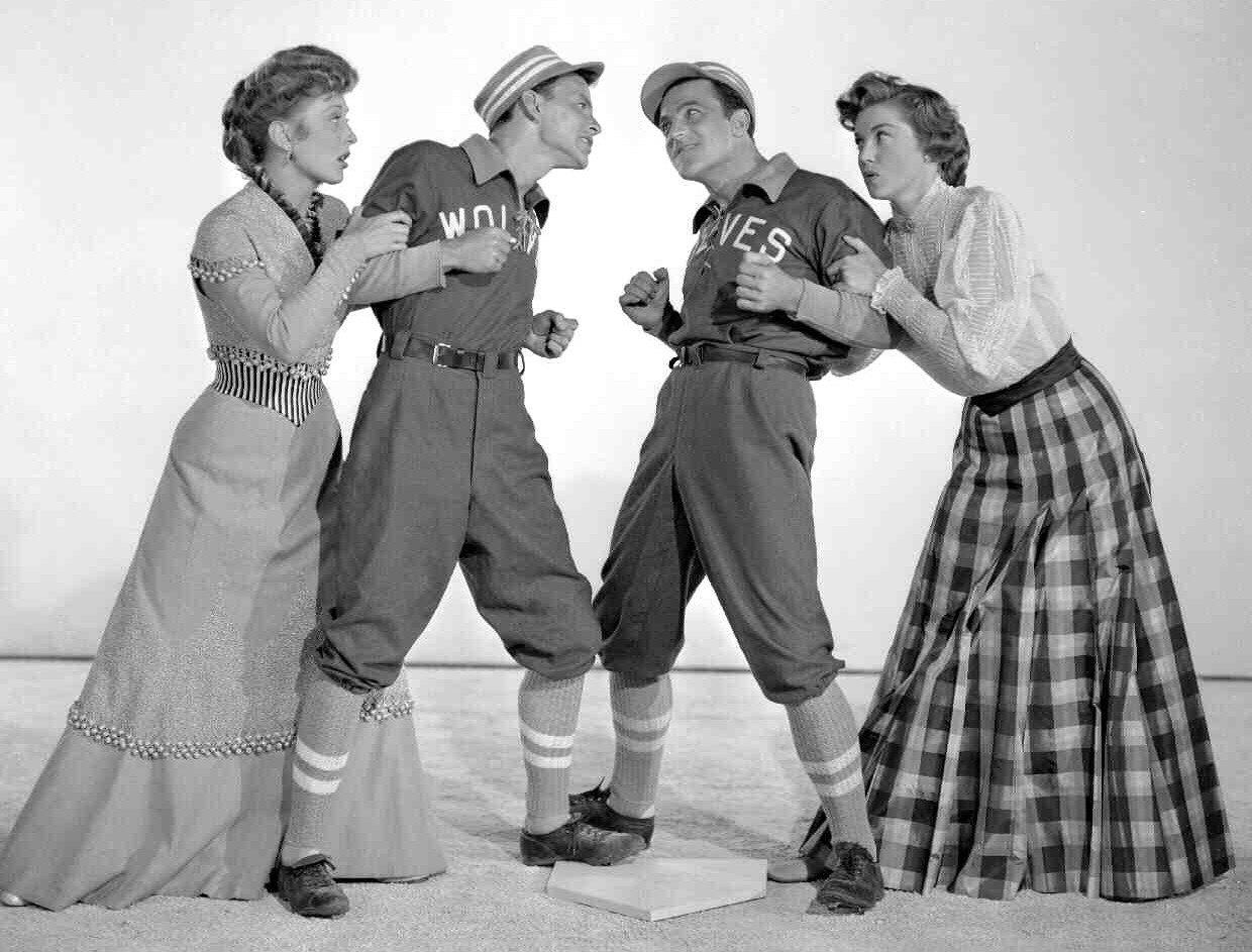 tinkerosetta:
“Hollywood Golden Years: Betty Garrett, Frank Sinatra, Gene Kelly & Esther Williams in Take me Out to the Ball Game:)
”