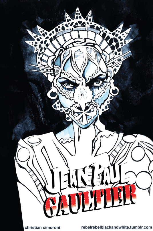 "Jean Paul Gaultier Friday The 13th". Illustration By Christian Cimoroni