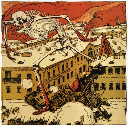  Caricatures of Death Personified From a pre-Revolutionary magazine, first published in Russia in 1906. Illustrations by Boris Kustodiev. Personifications of death included depictions of the devastating 1906 drought and ensuing famine, and the ravages