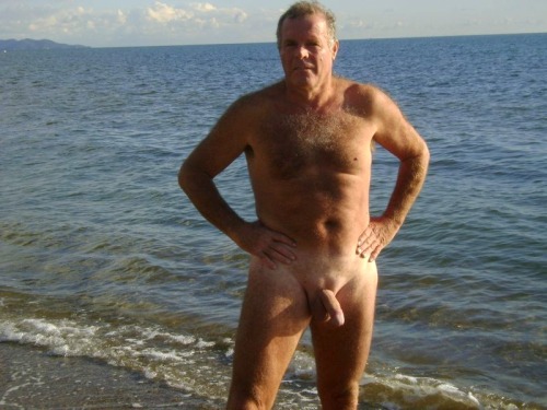 Nude beach dad