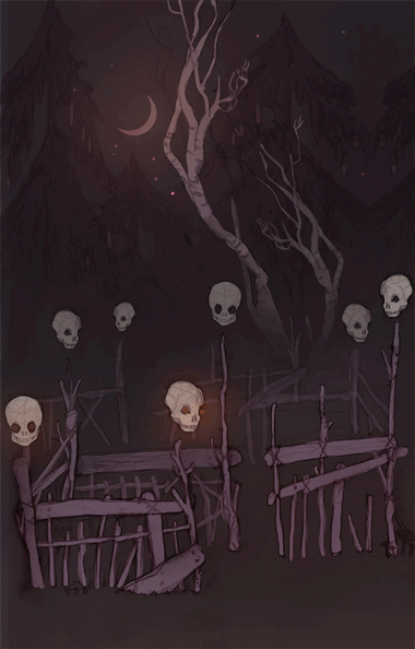bluecohosh:  baba yaga’s garden by naomi nowak (me)