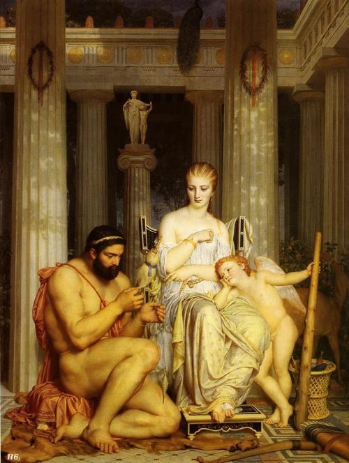 hadrian6: Hercules and Omphale. 1862. Charles Gabriel Gleyre. hadrian6.tumblr.com
