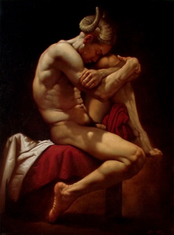 100artistsbook:  Roberto Ferri, Fascilus Descensus Averno, oil painting 