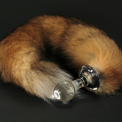 daddystendertouch:  One more for all of my adorable pet followers out there :-)) http://crystaldelights.com/store/crystal-delights/crystal-minx-plug-fox-tail-plug-wbrownwhite-tail/  cute and red