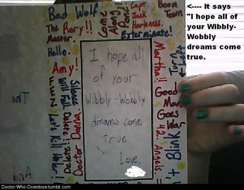 doctor-who-overdose:Birthday card i made for my friendClick for the best DoctorWho tumblr ever.