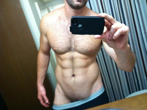 thecircumcisedmaleobsession:  34 year old straight hottie from Spring, TX I’d LOOOOOOOVE to have his body when I get that age! :) He’s got hair in all the right places. :) 