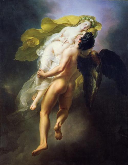 thisblueboy:  Joseph-Ferdinand Lancrenon (French, 1794-1874), Boreas abducting Oreithyia, 1822, oil on canvas 