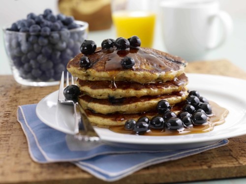 Blueberry Pancakes.