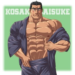 baraparadise:  dad kosaka Loves bara. 