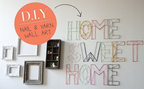 superawesomeshop:  DIY Nail and Yarn Art 
