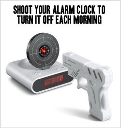 amottledrose:  dean-winchester-is-batman:  ennvui:  craaaaaaaaaaaaaaazycaaaaaaaaaas:  thewanderingword:  gingerinvermont:  the-altar:  Genius.  Do want.  And so, a new breed of assassins was born…  yes i can see it now. my alarm clock will be across