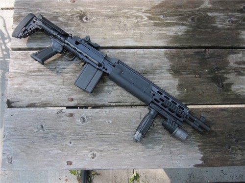 EBR SOCOM 16A very short and easy to handle rifle considering the SOCOM 16 has a 16" barrel. It