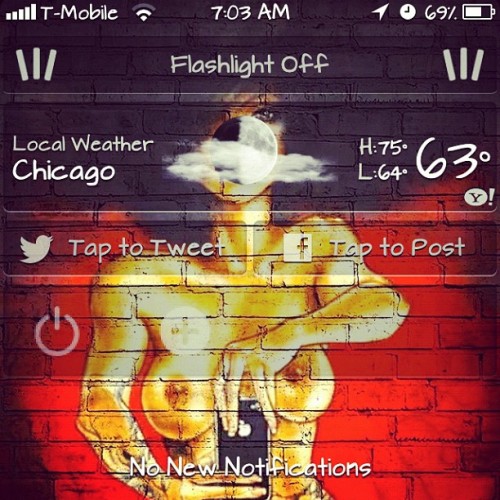 I got the dopest notification center you’ve seen, don’t front. #iphone4 #art #instaphoto #drawn