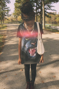 blackfashion:  Shirt: Forever 21, Shoes: GoJane, Chain: JC Penneys, Jeans: Cb Stores Taffiny,16, STL http://m-i-s-s-twaffy.tumblr.com/ Photographed by Kristen Oyer