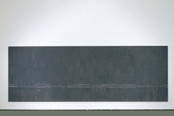 lostprofiles:  Cy Twombly Treatise on the Veil 1970 [Rome]. Oil-based house paint, wax crayon on canvas 118-1/8 x 393-5/8 (9 ft. 10-1/8 in. x 32 ft 9 inches) The Menil Collection 
