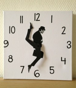 thedailywhat:  Ministry Of Silly Clocks of the Day: At any given time, Monty Python’s John Cleese is doing something silly. The artist explains how she made it. [laughingsquid] 