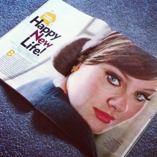 flowergirlll:  My magazine :) #adele #loveher #magazine #favoritesinger #day24 #octoberphotoaday