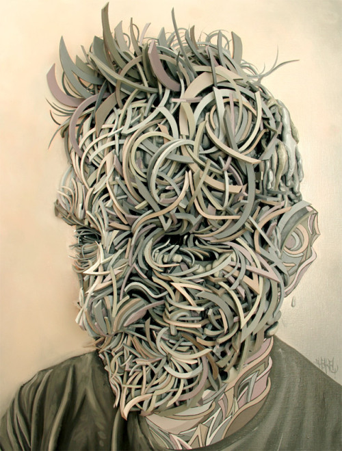 French artist Shaka (Marchal Mithouard) explores a wild intersection between painting, sculpture and