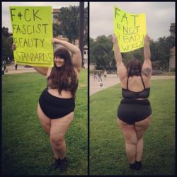 ectomorrrph:  nataliemeansnice:  love your body week 2012 at the university of north texas! i do this every year and it gets better every time. i already know this is going to get ‘durrrrhhhh fat iz not helthie’ comments. first of all, my health or