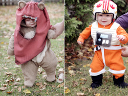 Carissa-Xy:  James In Both Of His Costumes That My Mother In Law Made Him For Halloween!