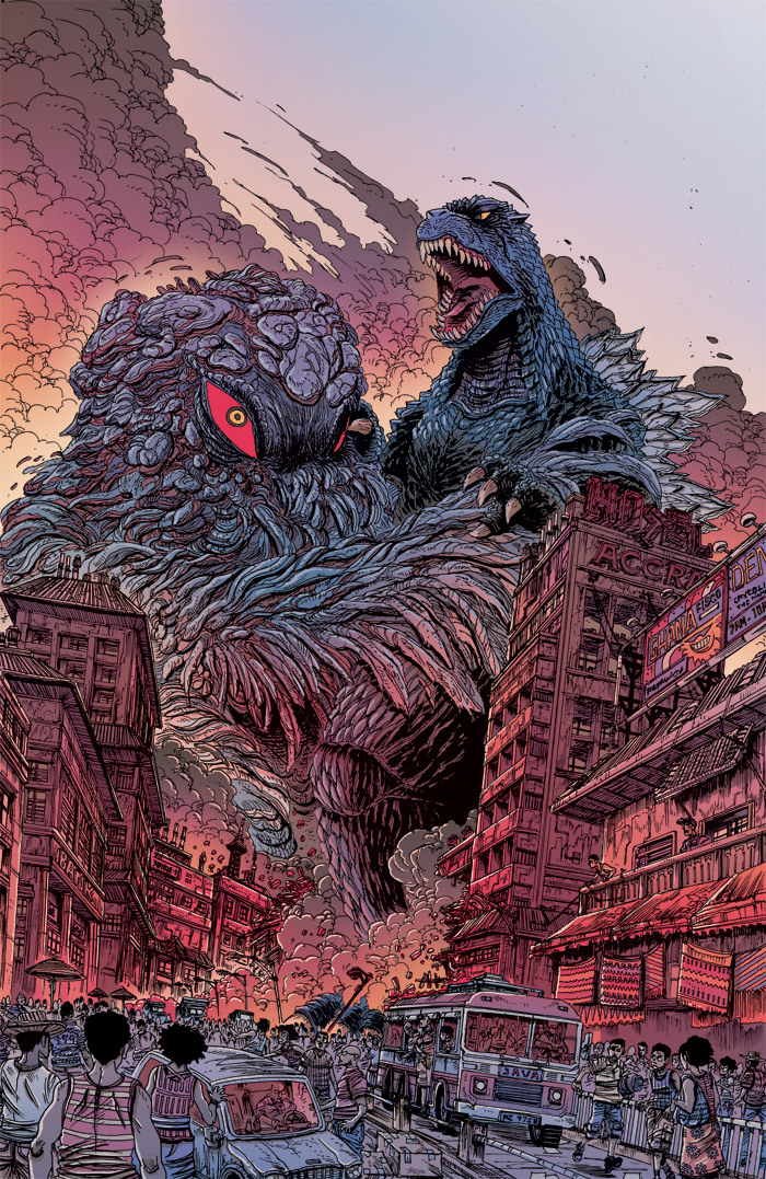 xombiedirge:  Godzilla: Half Century WAR #3 &amp; Variant Cover by James Stokoe