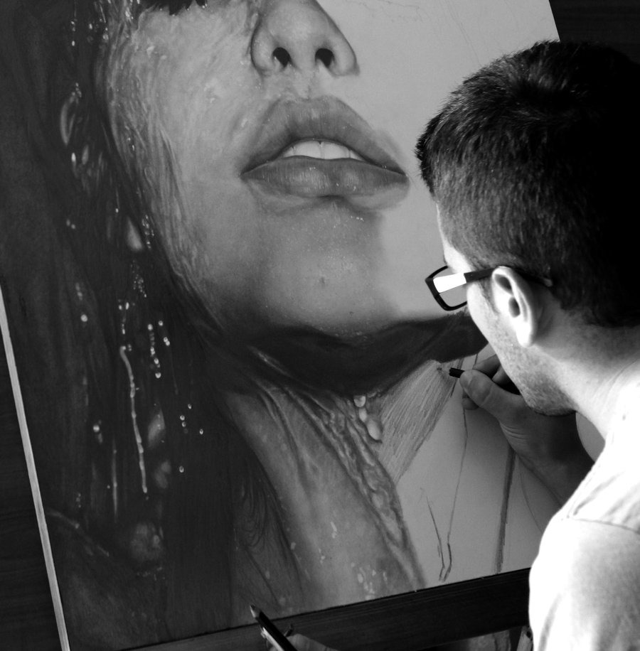 kilo-jericho-sierra:  This Is Not A PhotographIt is a pencil drawing by Diego Fazio, a