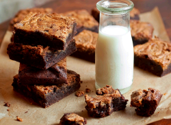 fatty-food:  Peanut butter brownies 