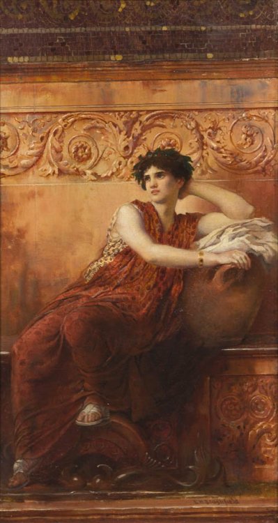 monsieurleprince: Edwin Blashfield (1848 - 1936) - The Roman Pose