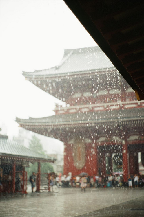 novemberschopin: Senso-ji in the rain (by BERT DESIGN)