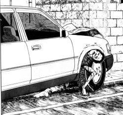  “My love for you will stop this car!” Mitsuru, Uzumaki Vol. 2 