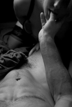 tinybabeinthewood:  His fingers in my mouth..
