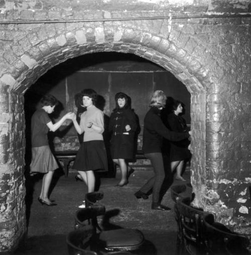 The Cavern Club in April 1963. The band playing is the Merseybeats.