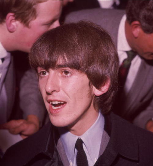 2nd July 1964: George Harrison arriving at London Airport after the Beatles’ Australian Tour.